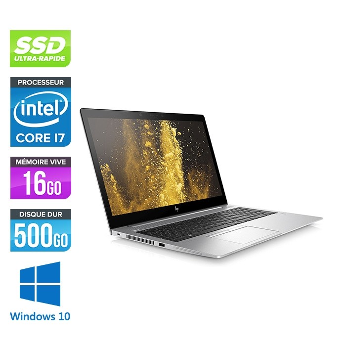 HP Elitebook 850 G5 - i7 8650U - 16 Go - 500Go SSD - FHD - Windows 10