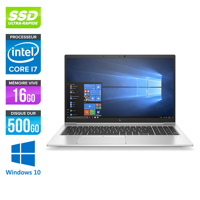 HP Elitebook 850 G7 - i7-103100U - 16 Go - 500Go SSD - FHD - Windows 10