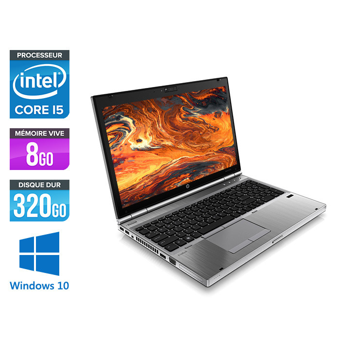 HP EliteBook 8570P - i5 - 8Go - 320Go HDD - Windows 10