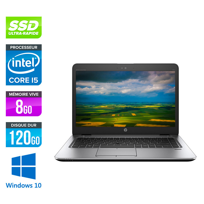 HP Elitebook 840 G2 - i5 - 8Go - SSD 120Go - 14'' - Windows 10