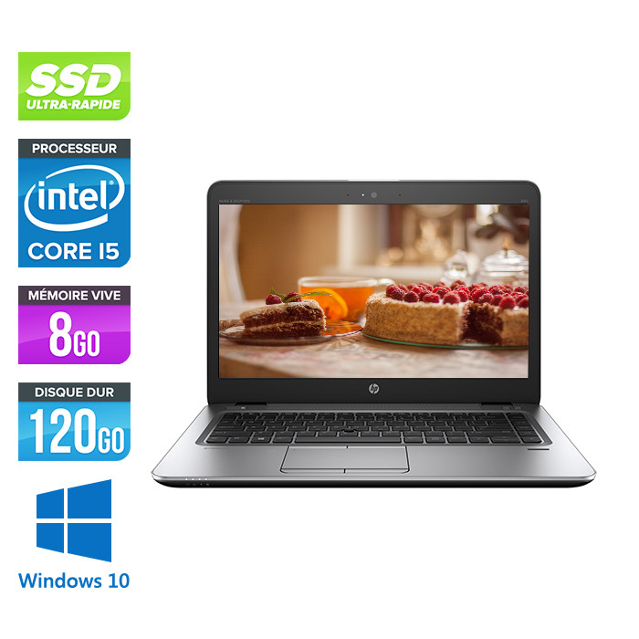 HP Elitebook 840 - i5 4200U - 8Go - 120 Go SSD - 14'' HD - Windows 10 - 2