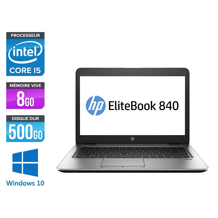 HP Elitebook 840 - i5 4300U - 8 Go - 500Go HDD - 14'' HD+ - Windows 10