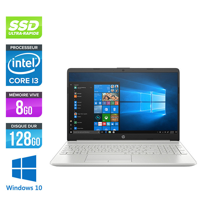 HP Laptop 15-dw2033nf - i3-1005G1 - 8Go - 1 To HDD - 128 Go SSD - Windows 10