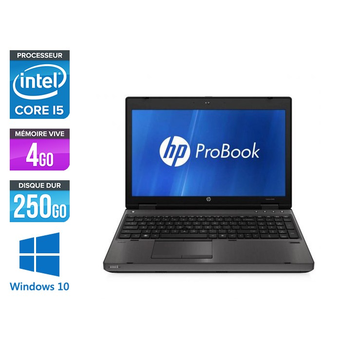 HP ProBook 6560B - i5 -4go - 250Go HDD - Windows 10