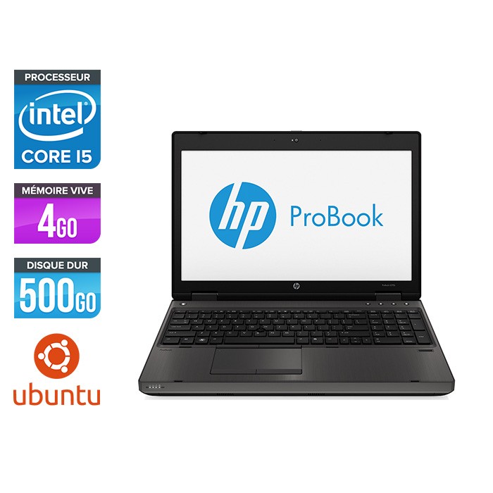 HP ProBook 6570B - i5 - 4Go - 500 Go - 15.6'' - Linux