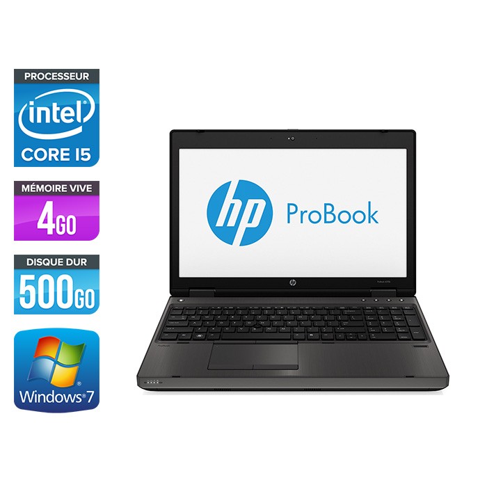 HP ProBook 6570B - i5 - 4Go - 500 Go - 15.6'' - Windows 7 pro