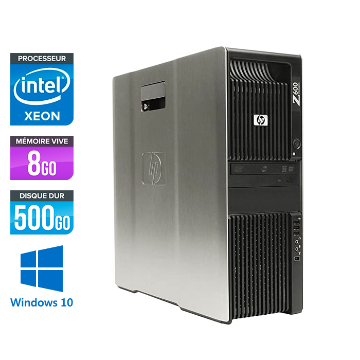 HP Z600 - XEON - 8Go - 500Go HDD - NVS 295 - W10