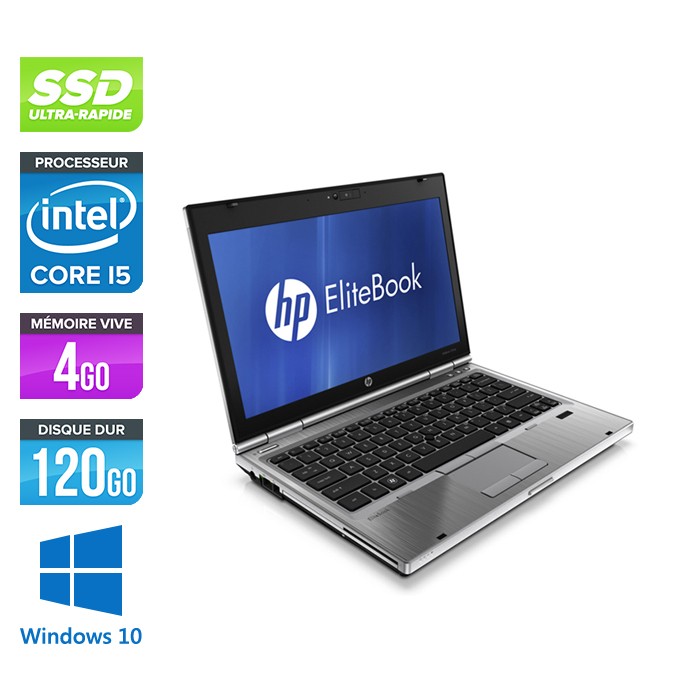 Ordinateur portable reconditionné - HP EliteBook 2560P - i5 - 4 Go - SSD 120 Go - Windows 10