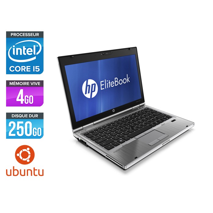 Ordinateur portable reconditionné - HP EliteBook 2560P - i5 - 4 Go - 250 go HDD - Linux