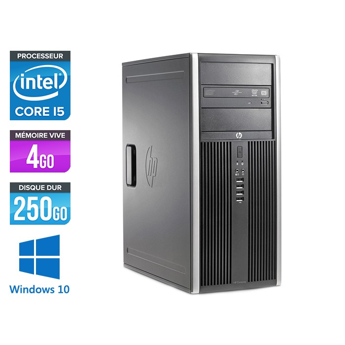 Hp 6200 Pro tour - Core i5 - 4Go - 250Go - Windows 10