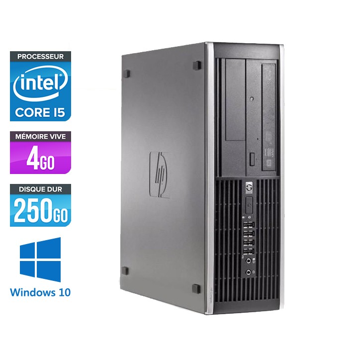 HP Elite 8200 SFF - Core i5 - 4Go - 250Go HDD - W10