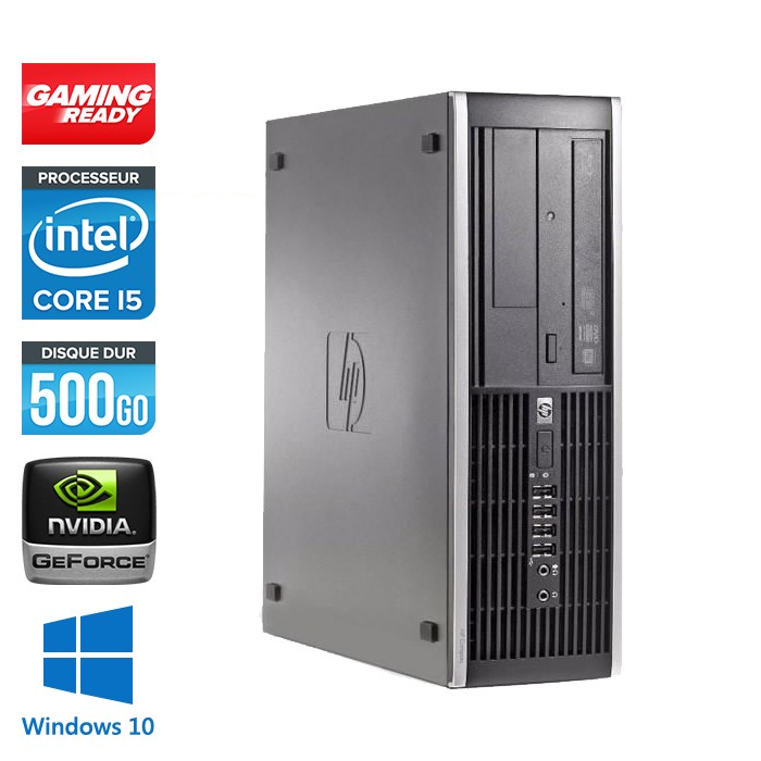 HP Elite 8200 SFF - Core i5 - 4Go - 500Go - Nvidia GT 730 - Windows 10