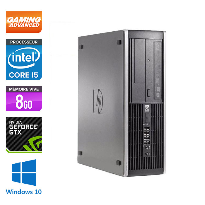 HP Elite 8200 SFF - Core i5 - 8Go - 500Go - Nvidia GTX 1050 - Windows 10
