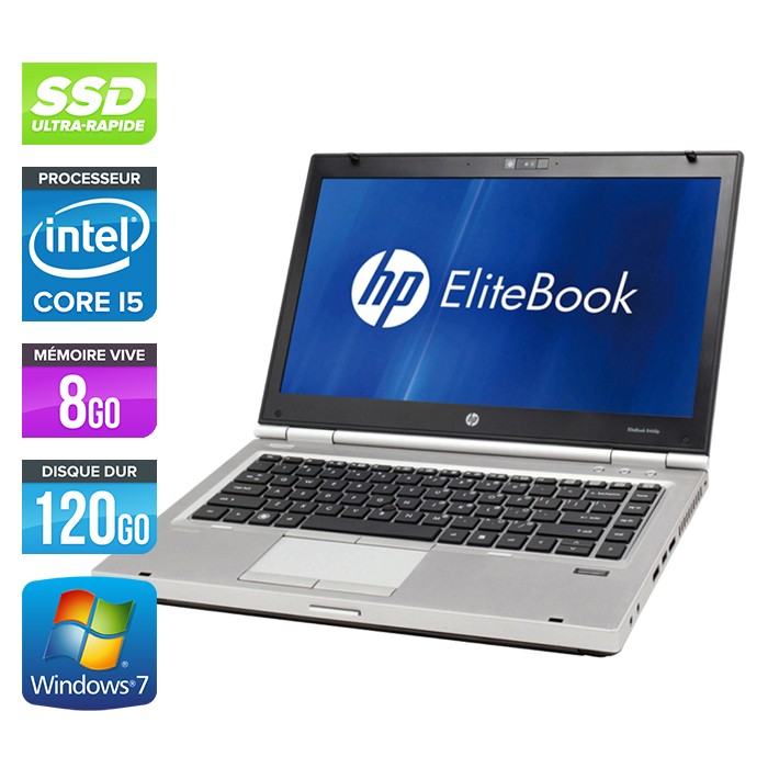 HP EliteBook 8460P - Core i5 - 8Go - 120Go SSD