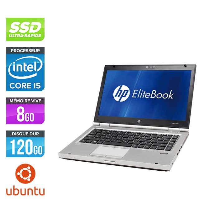 HP EliteBook 8460P - i5 - 8Go - 120 go ssd - linux