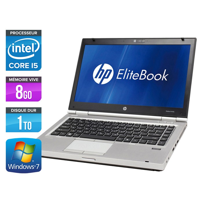 HP EliteBook 8460P - Core i5 - 8Go - 1To