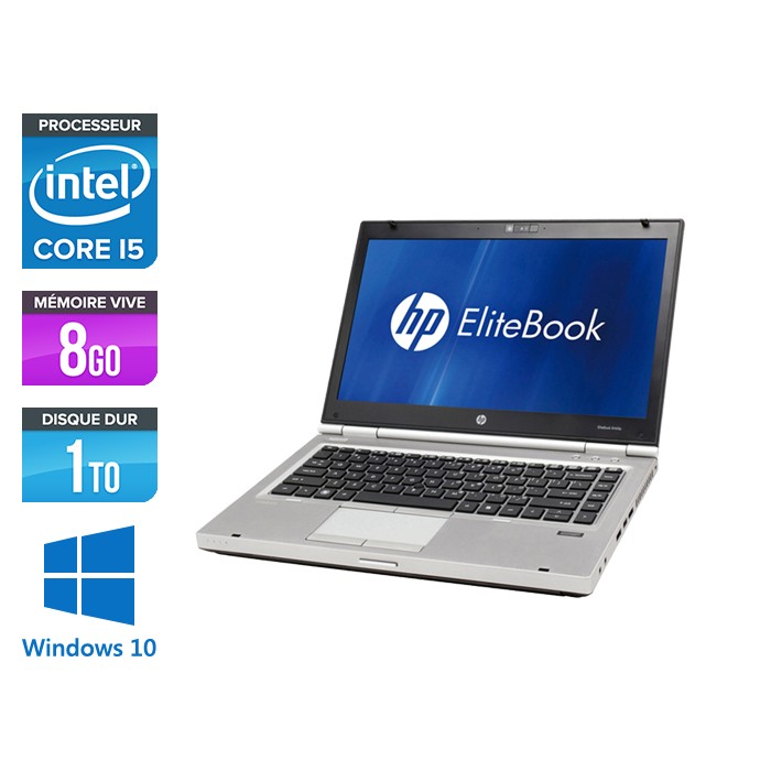HP EliteBook 8460P - i5 - 8Go - 1to HDD - Windows 10