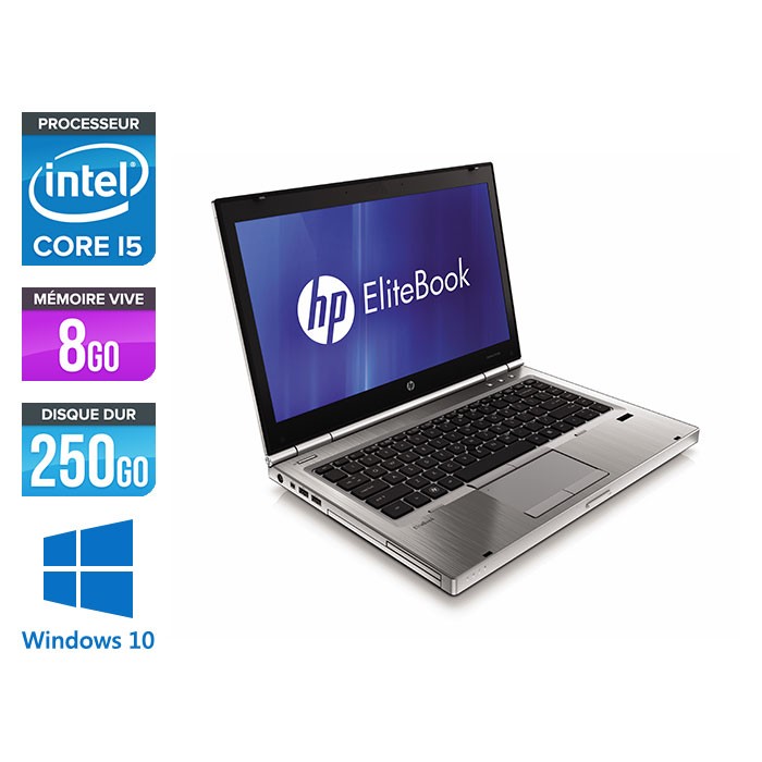 HP EliteBook 8460P - i5 - 8Go - 250Go HDD - Windows 10
