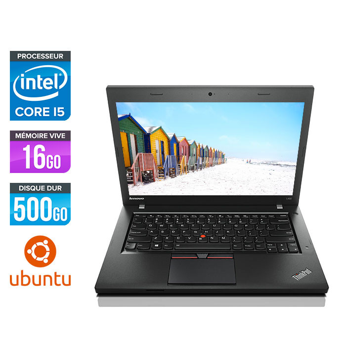 Lenovo ThinkPad L450 - i5 - 16Go - 500Go HDD - webcam - Linux