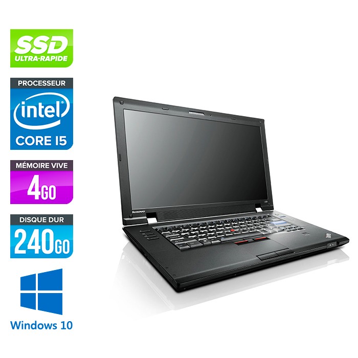 Lenovo ThinkPad L520 - Core i5 - 4 Go - 240 Go SSD - Windows 10