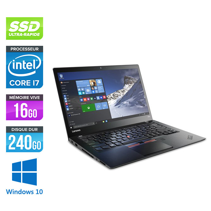 Lenovo ThinkPad T460s - i7 6600U - 16Go - SSD 240Go - FHD - Windows 10 