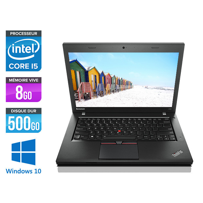 Lenovo ThinkPad L450 - i5 - 8Go - 500Go HDD - webcam - Windows 10