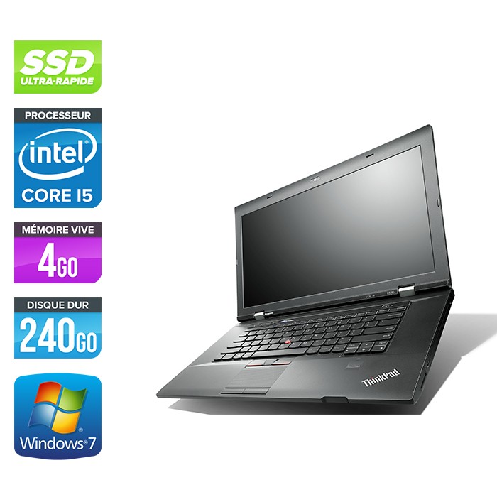 Lenovo ThinkPad L530 - Core i5 - 4 Go - 240Go HDD - Windows 7