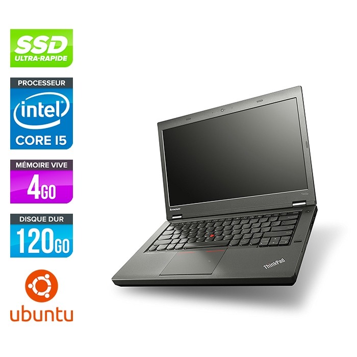 Lenovo ThinkPad T440P - i5 - 4Go - 120Go SSD - Linux