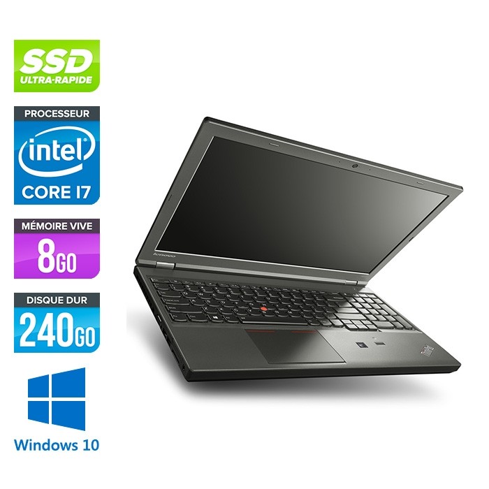 Lenovo ThinkPad W540 -  i7 - 8Go - 240Go SSD - Nvidia K1100M - Windows 10