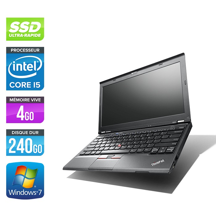Lenovo ThinkPad X230 - Core i5-3320M - 4Go - 240Go SSD