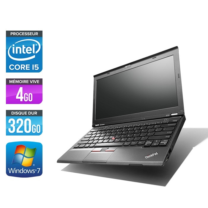 Lenovo ThinkPad X230 - i5-3320M - 4Go - 320Go - Windows - 7 pro