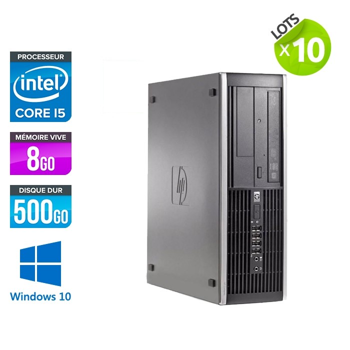 lot de 10 HP Elite 8300 SFF - i5 - 8Go - 500Go HDD - W10
