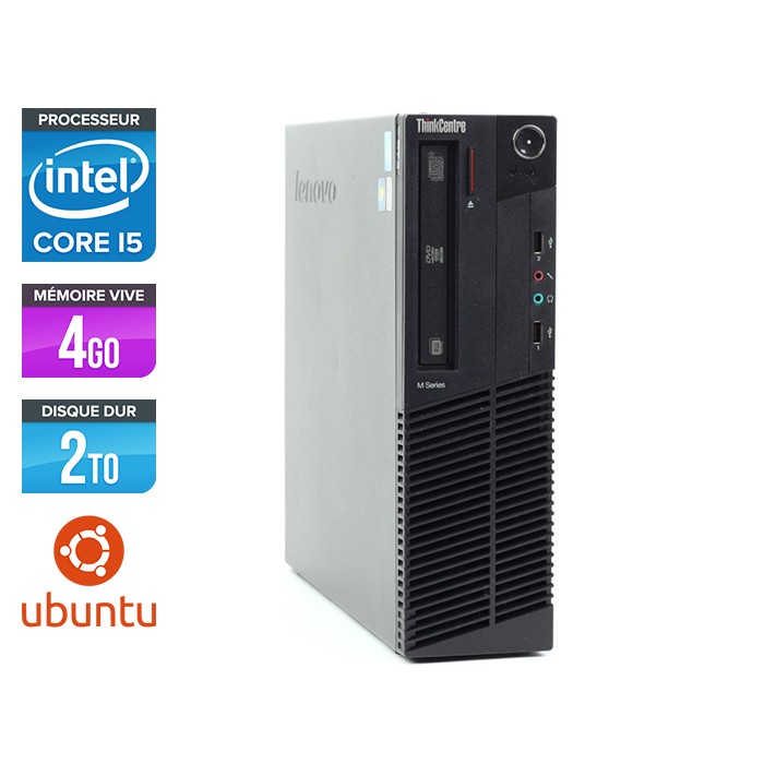 Lenovo ThinkCentre M92P SFF - i5 3470 - 4 Go - HDD 2 To - Linux