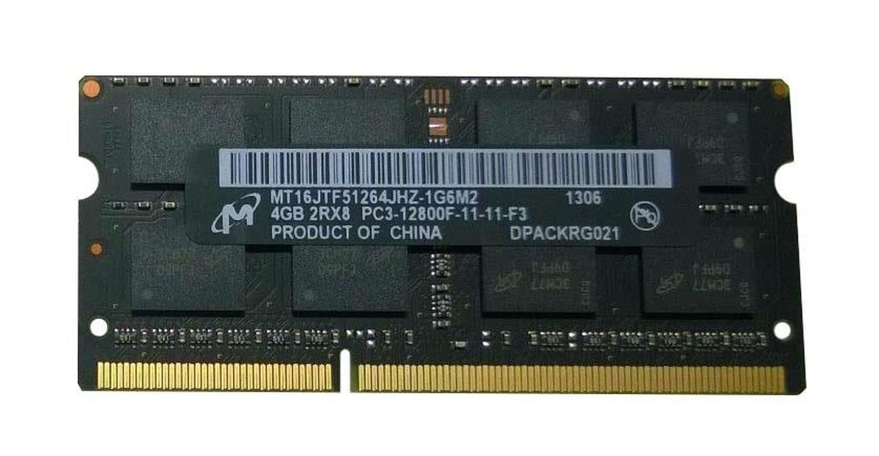 Barrette RAM SO-DIMM Micron - 4 Go - DDR3 - 1600MHz - 1G6M2