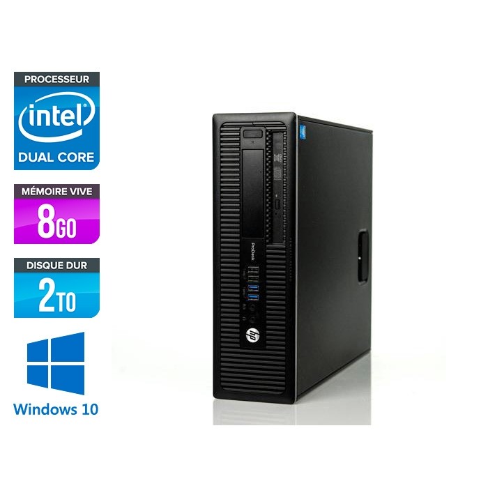 HP 600 G1 SFF - G3220 - 8Go - 2To HDD -W10