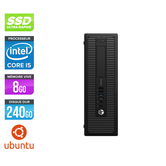 HP 600 G1 SFF - i5 - 8Go - 240Go SSD -Linux