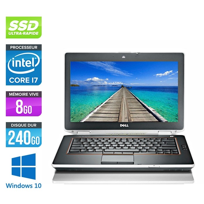 Pc portable reconditionné - Dell Latitude E6420 - i7 - 8 Go - 240 Go SSD - Nvidia NVS 4200M - Windows 10