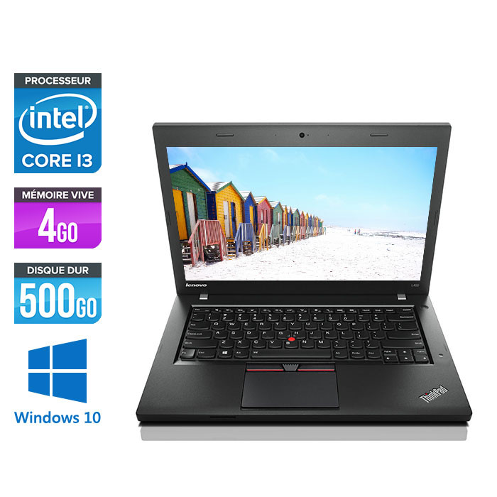 Lenovo ThinkPad L450 - i3 - 4Go - 500Go HDD - webcam - Windows 10