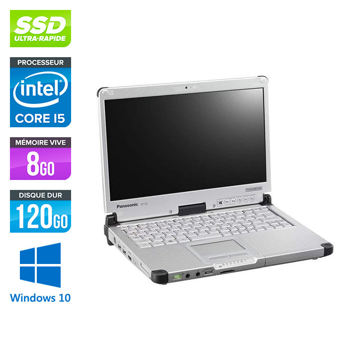 Panasonic ToughBook CF-C2 - i5 - 8Go - 120Go SSD -12.5'' - Win 10