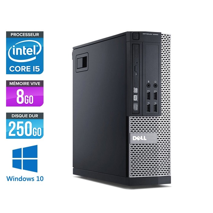 Dell Optiplex 7020 SFF - PC de bureau reconditionné - Core i5 - 8Go - 250Go HDD - Win 10