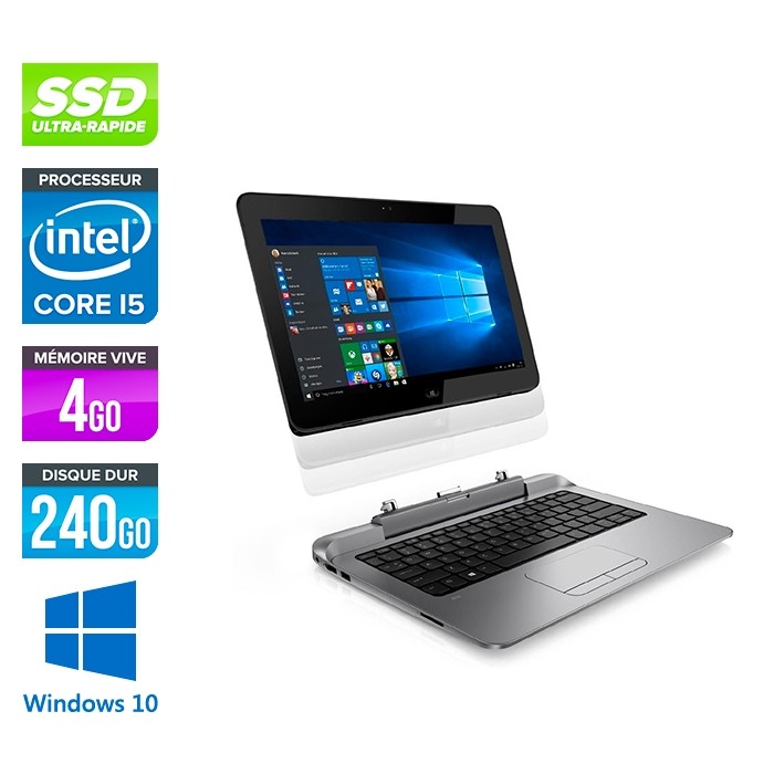 HP Pro X2 612 G1 - 4Go - 240Go SSD - 12.5 - Windows 10