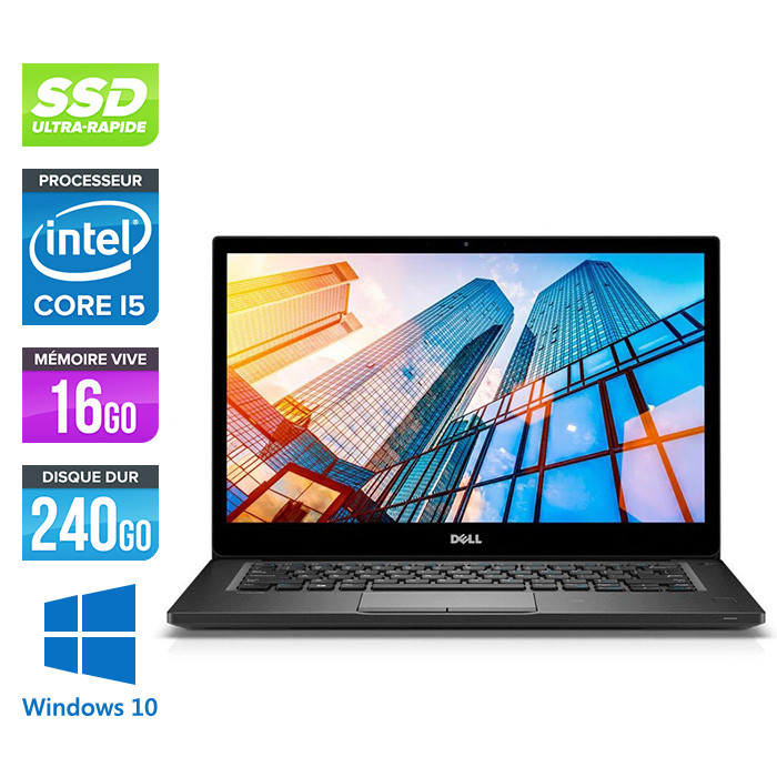 Pc portable reconditionné - Dell 7490 - Core i5 - 16 Go - 240Go SSD - Windows 10