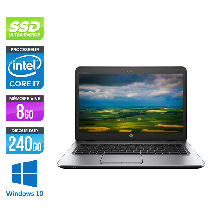 Pc portable - HP Elitebook 840 G2 - Trade discount - Déclassé - I7-5600U - 8Go - 240 Go SSD - Windows 10