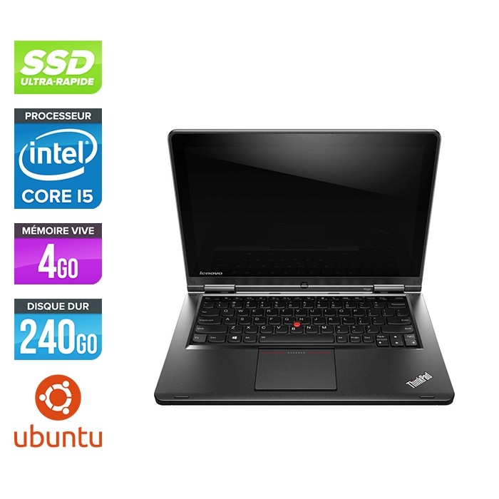 Pc portable reconditionné - Lenovo Yoga S1 - i5 - 4Go - 240Go SSD - Linux