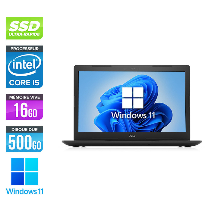Pc portable reconditionné Dell Latitude 3590 - i5 - 16Go - 500Go SSD -  15,6 FHD - Windows 11 - Trade Discount
