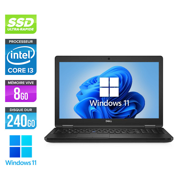 Ordinateur portable reconditionné Dell 5590 - i3 - 8Go - 240Go SSD - 15 HD  - Windows 11 - Trade Discount