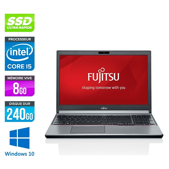 Fujitsu LifeBook E754 - i5-4300M - 8Go - 240Go SSD - WINDOWS 10