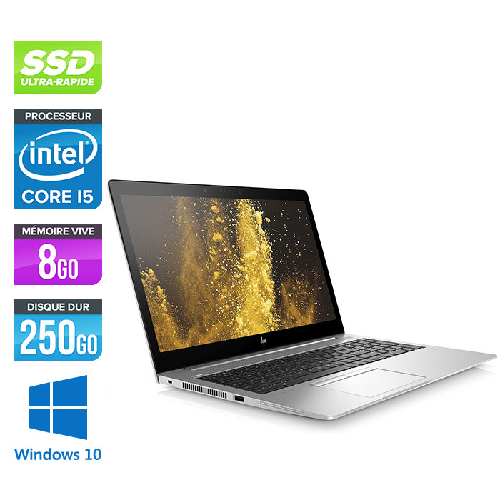 HP Elitebook 840 G6 - i5-8265U - 8 Go - 256Go SSD - FHD - Windows 10