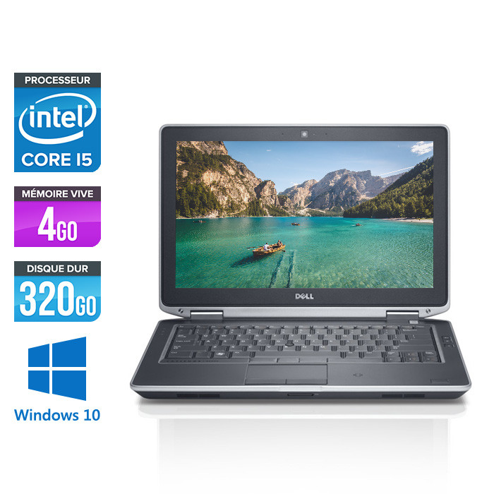Dell Latitude E6330 - Core i5-3320M - 4Go - 320 Go HDD - windows 10