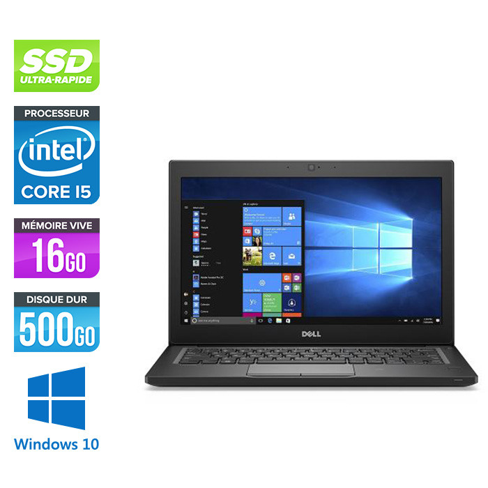 Ultrabook reconditionné DELL Latitude 7280 - Core i5 - 16Go - 500 Go SSD -  Windows 10 - Trade Discount